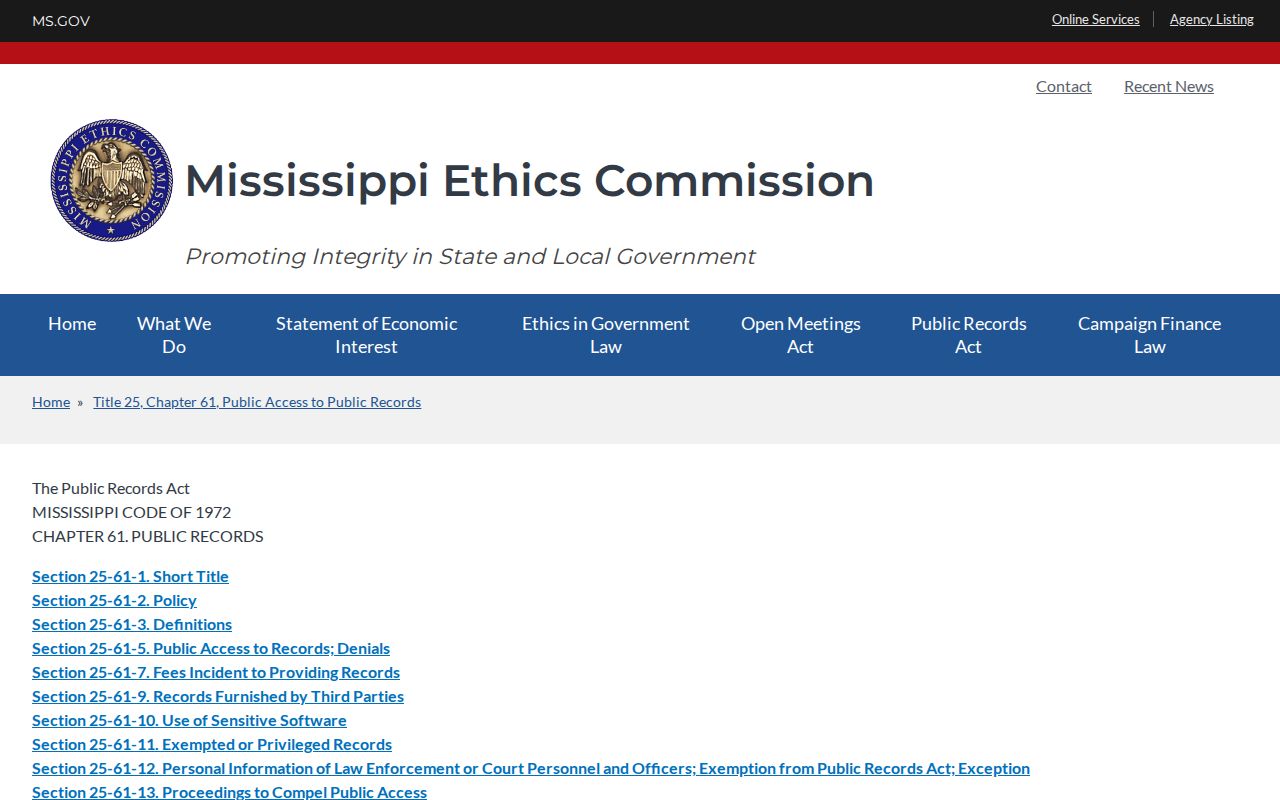 Clarke County court records image for Mississippi public-record access