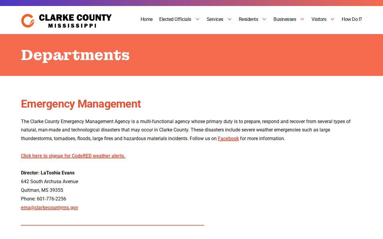 Clarke County court docket county department routing